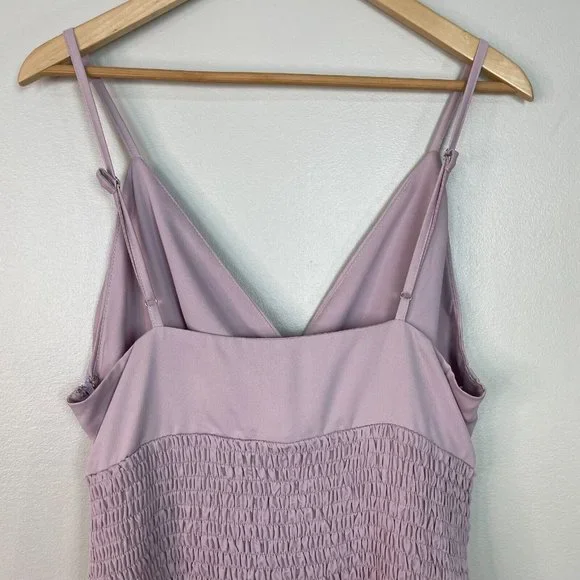 Superdown Dress XL Purple Natalia Smocked Bodice Mini Revolve Women's NWT - Picture 8 of 14